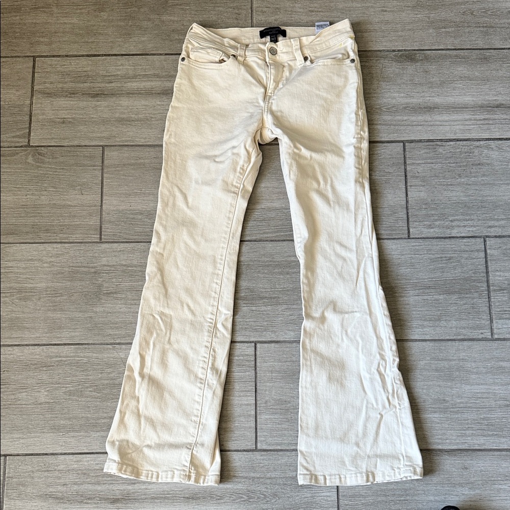 Banana Republic Ivory Bootcut Pants Size 26/2 Petite